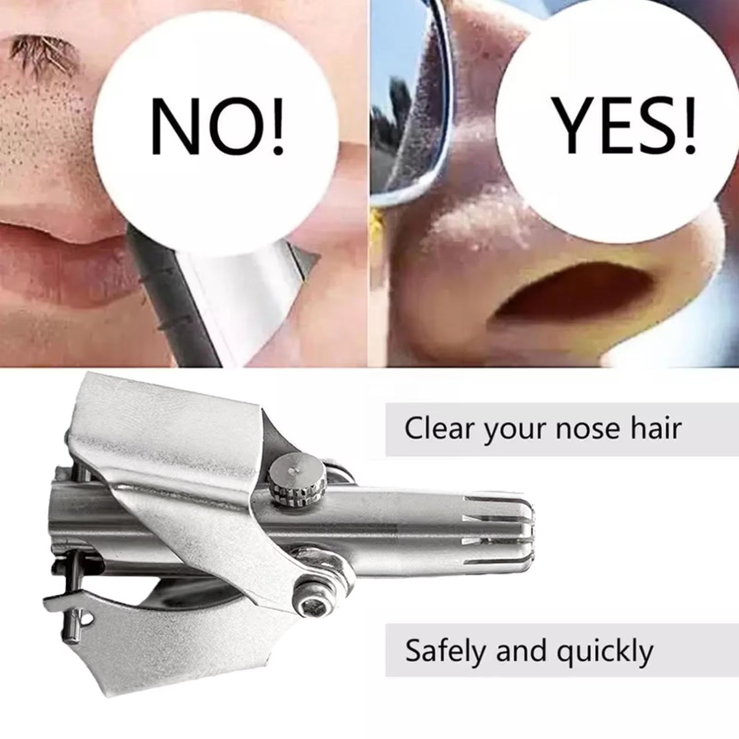 Nose Hair Clipper, Stainless Steel Hair Remover (1 Pc / With Brush & Plastic Case) Nose Hair Clipper, Stainless Steel Hair Remover (1 Pc / With Brush & Plastic Case)